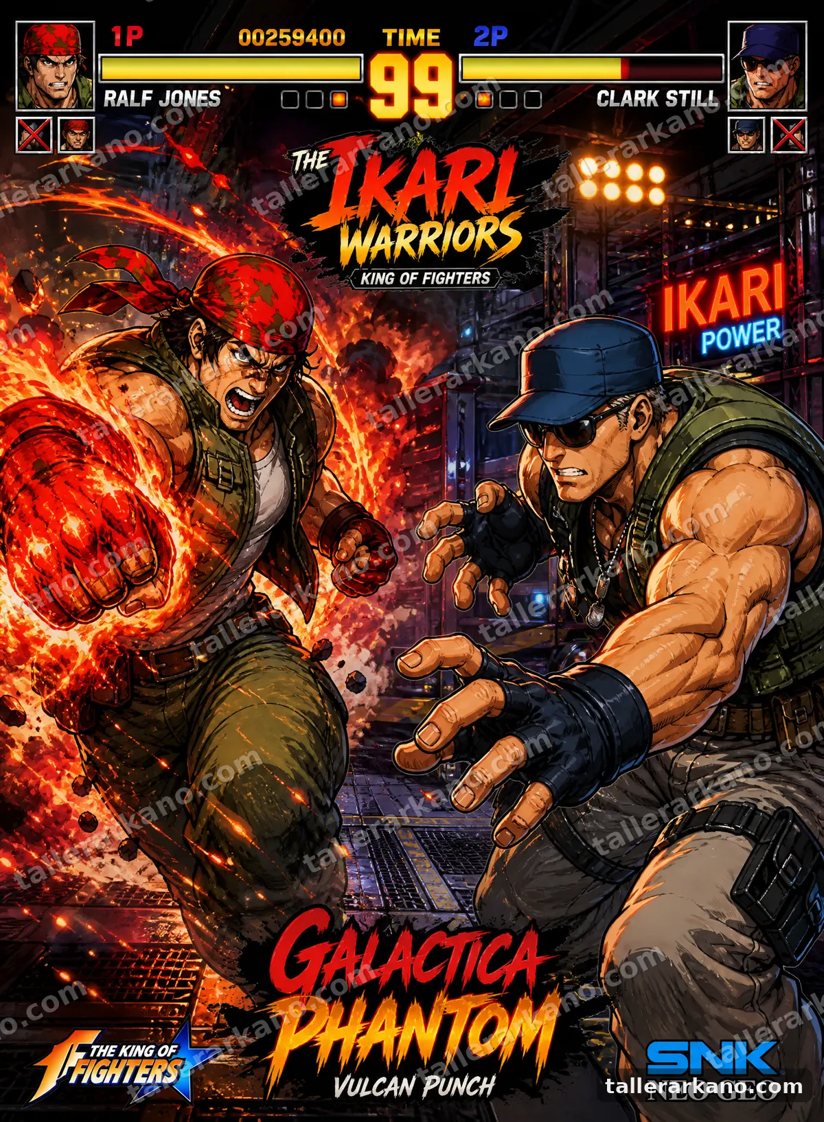 Ikari Warriors — Poster de aluminio